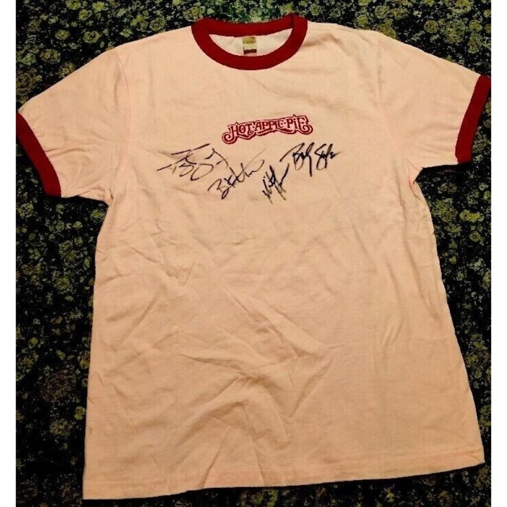 Hot Apple Pie Black Sharpie‎ Autographed Tour Shirt Rare Women's Size L Awesome